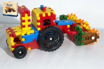Stavebnice Blok farmář plast 172ks