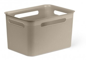 BRISEN Úložný box, 16 L, plast, cappuccino