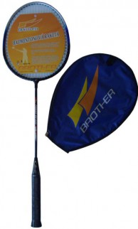 Badmintonová pálka (reketa) s pouzdrem odlehčená ocel