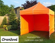 Zahradní párty stan PROFI STEEL 3x6 - oranžová