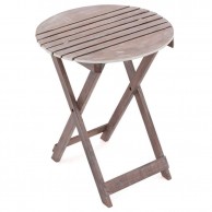 DIVERO zahradní sklopný stolek kulatý, 60 cm