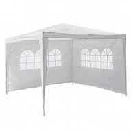 Garthen Zahradní párty stan, bílý, 3 x 3 m + 2 boční stěny